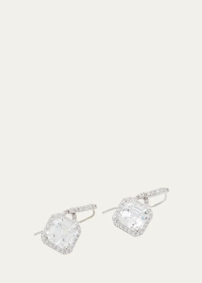 Asscher Cut Cubic Zirconia Earrings