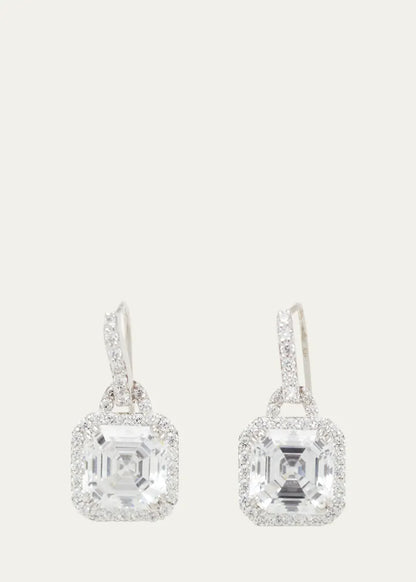 Asscher Cut Cubic Zirconia Earrings