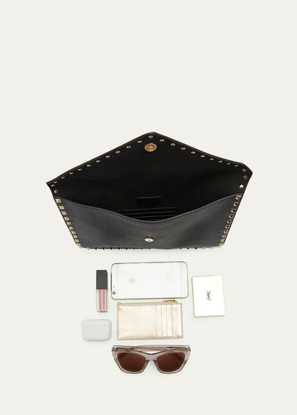 Rockstud Large Envelope Clutch Bag