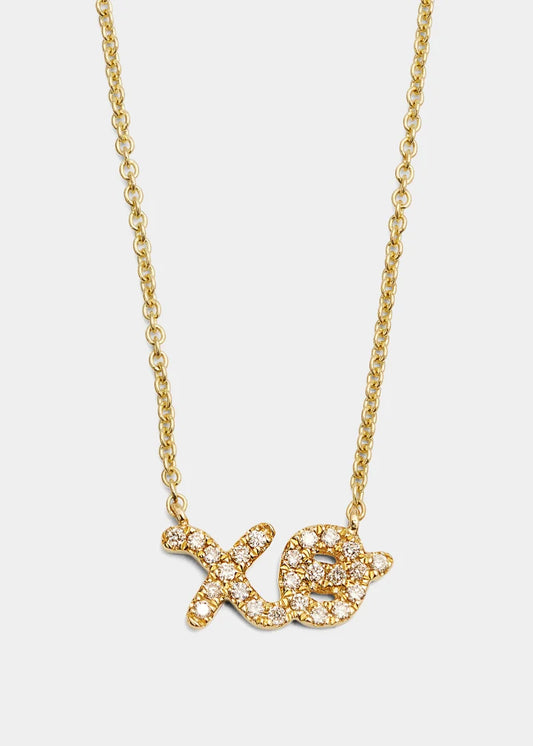 Diamond XO Pendant Necklace