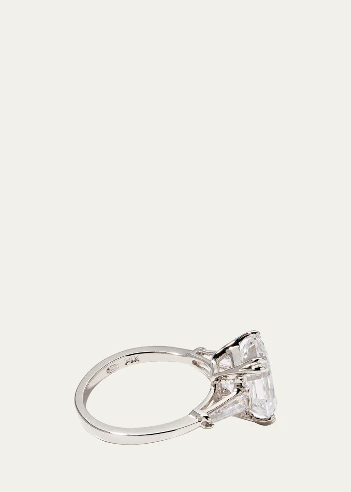 Asscher Cubic Zirconia Ring