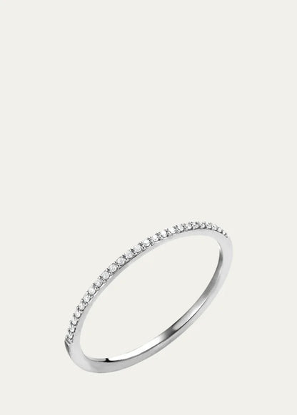 Thin Flawless Diamond Stack Ring