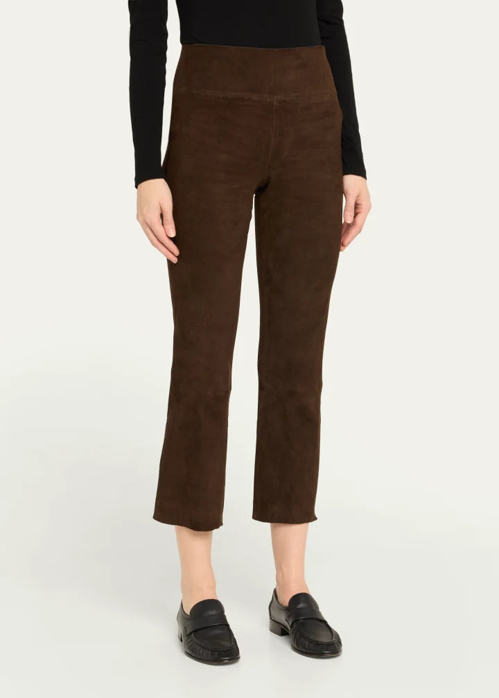 High-Waist Cropped Flare Leggings