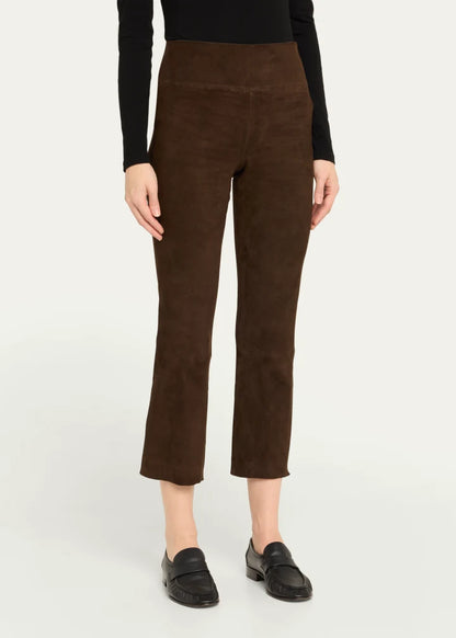 High-Waist Cropped Flare Leggings