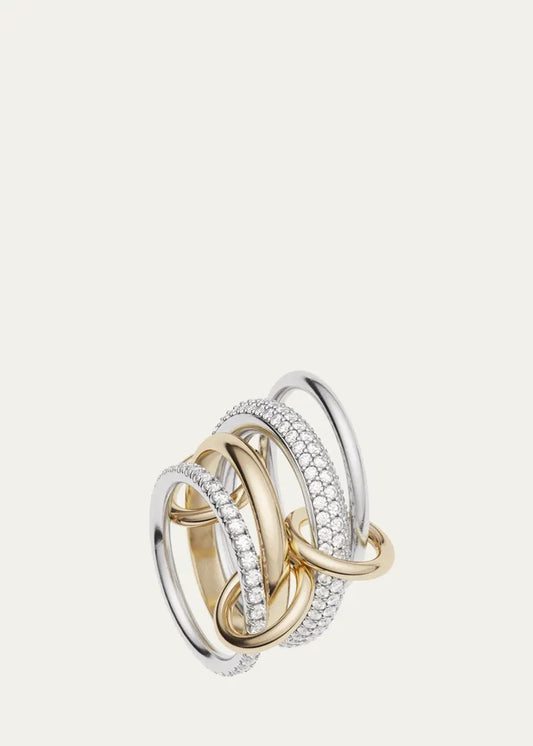 Vega Blanc Two-Tone Ring w/ Diamonds