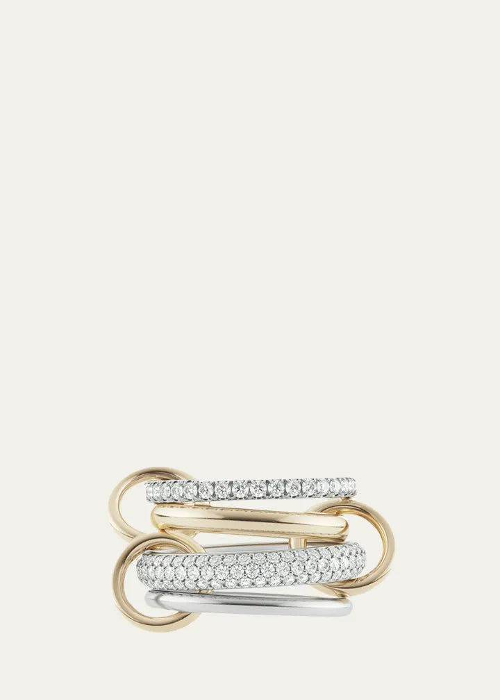 Vega Blanc Two-Tone Ring w/ Diamonds