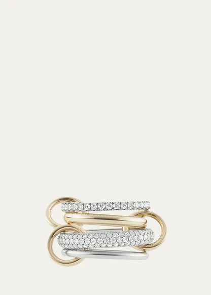 Vega Blanc Two-Tone Ring w/ Diamonds