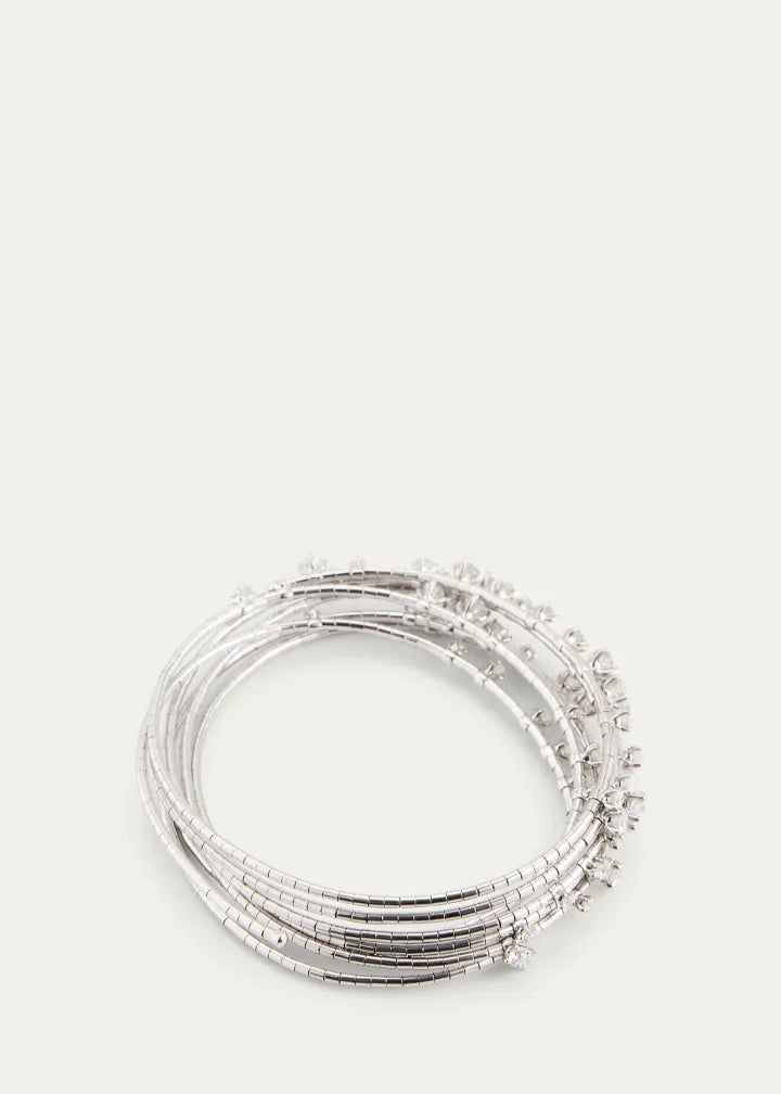 5-Row Diamond Spiral Bracelet