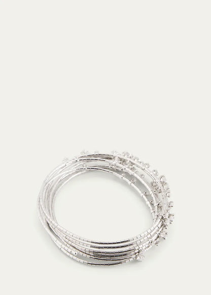 5-Row Diamond Spiral Bracelet