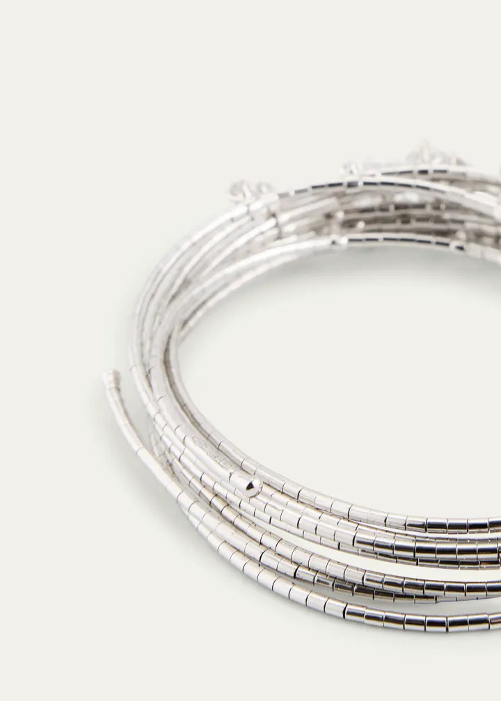 5-Row Diamond Spiral Bracelet