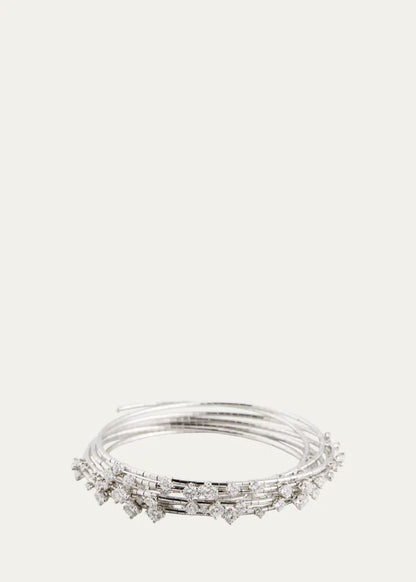 5-Row Diamond Spiral Bracelet