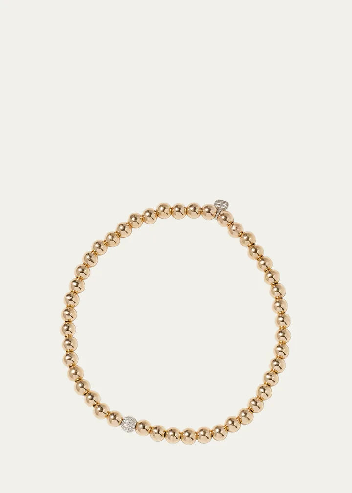 Diamond Bead Ball Bracelet