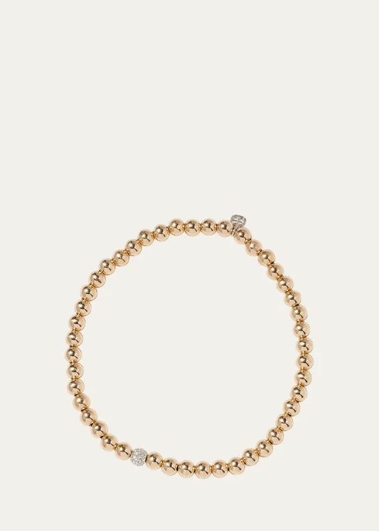 Diamond Bead Ball Bracelet