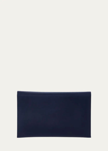 Crystal Bow Satin Envelope Clutch Bag