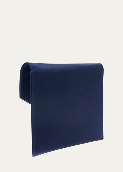Crystal Bow Satin Envelope Clutch Bag