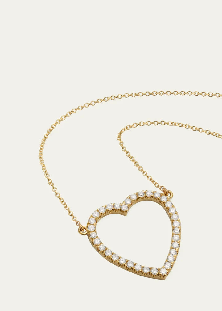 Large Open Heart Necklace