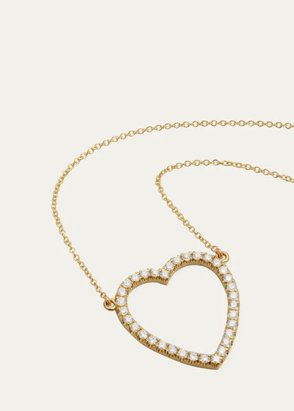 Large Open Heart Necklace