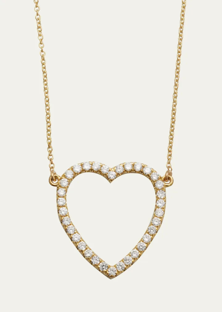 Large Open Heart Necklace