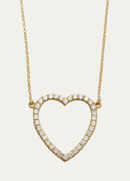 Large Open Heart Necklace