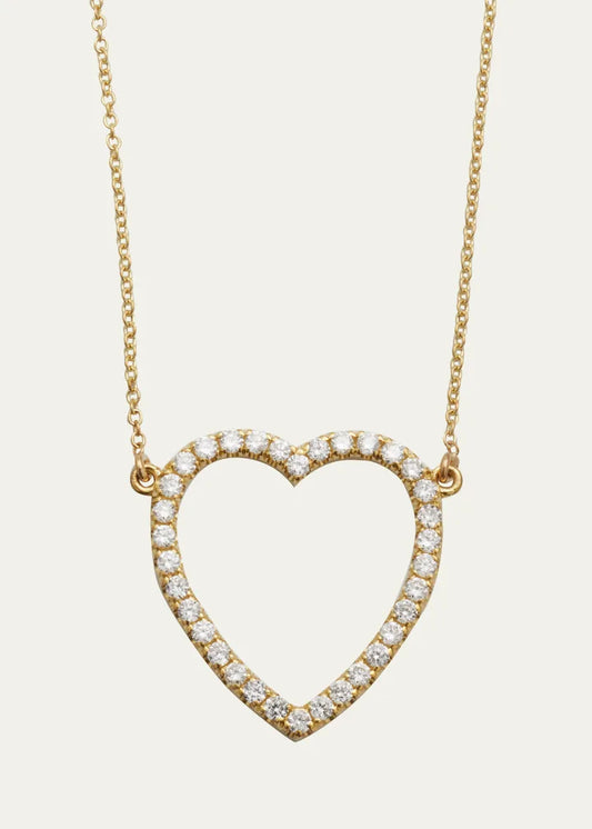 Large Open Heart Necklace