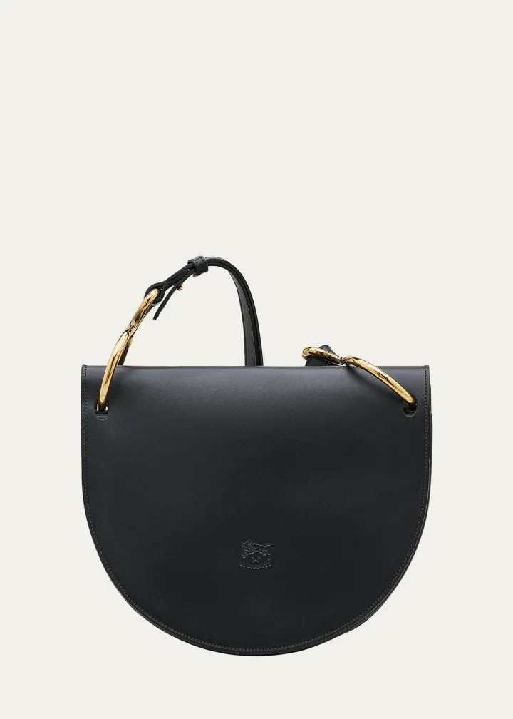 Consuelo Brushed Leather Flap Shoulder Bag