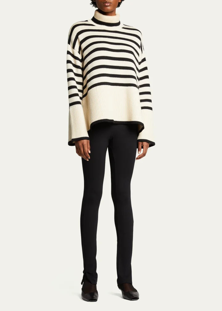 Zip-Cuff Viscose Leggings