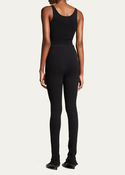Zip-Cuff Viscose Leggings