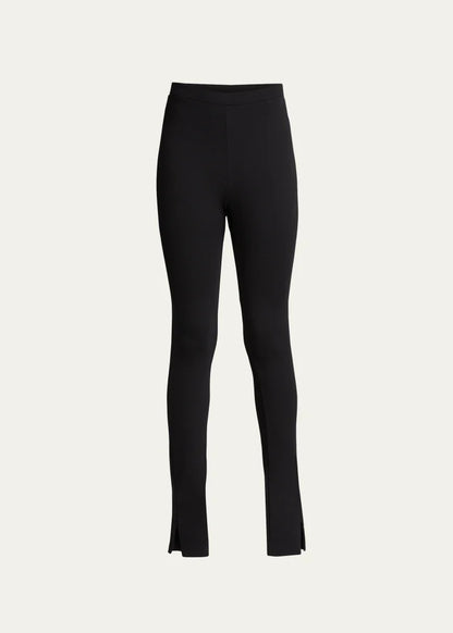 Zip-Cuff Viscose Leggings