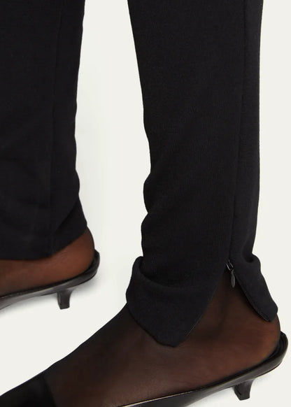 Zip-Cuff Viscose Leggings