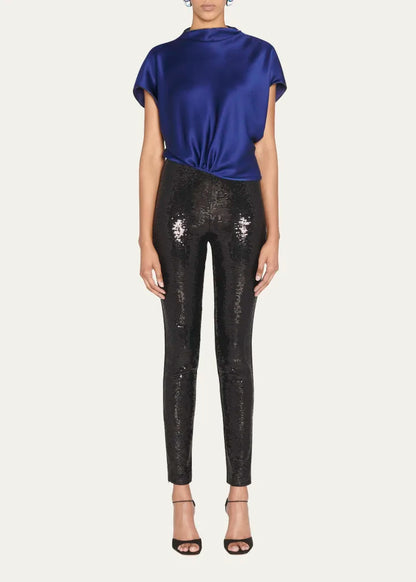Sequin Ankle Leggings