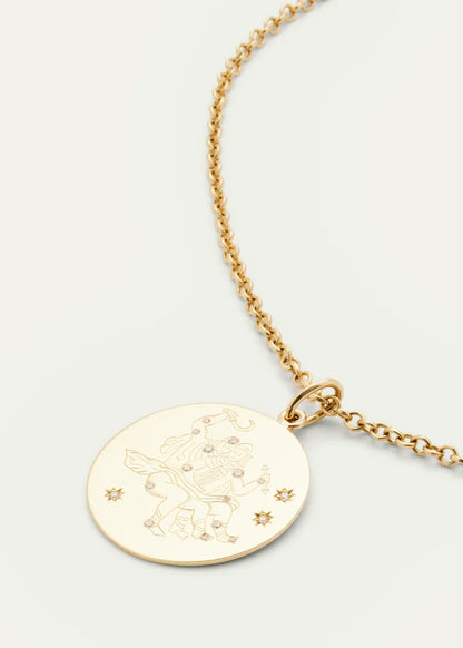 Zodiac Pendant Necklace, Gemini