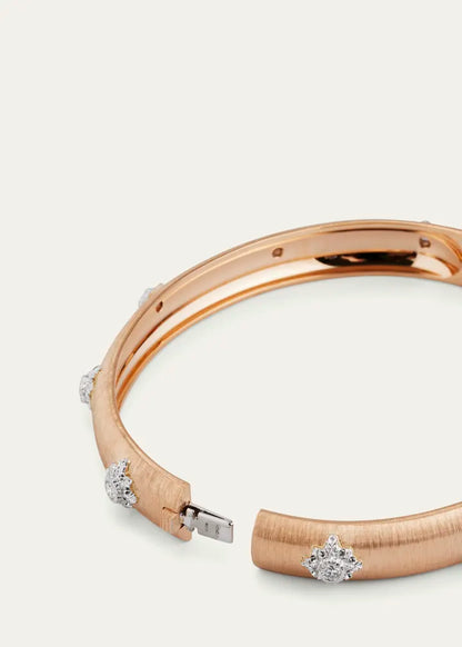 Macri Bombe Rose Gold Diamond Cuff, 8mm