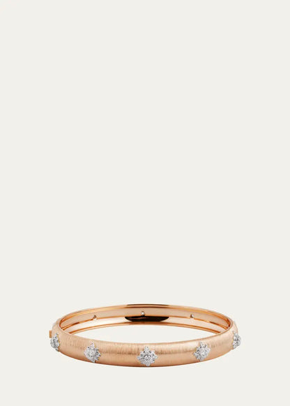 Macri Bombe Rose Gold Diamond Cuff, 8mm