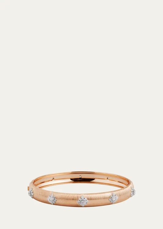 Macri Bombe Rose Gold Diamond Cuff, 8mm