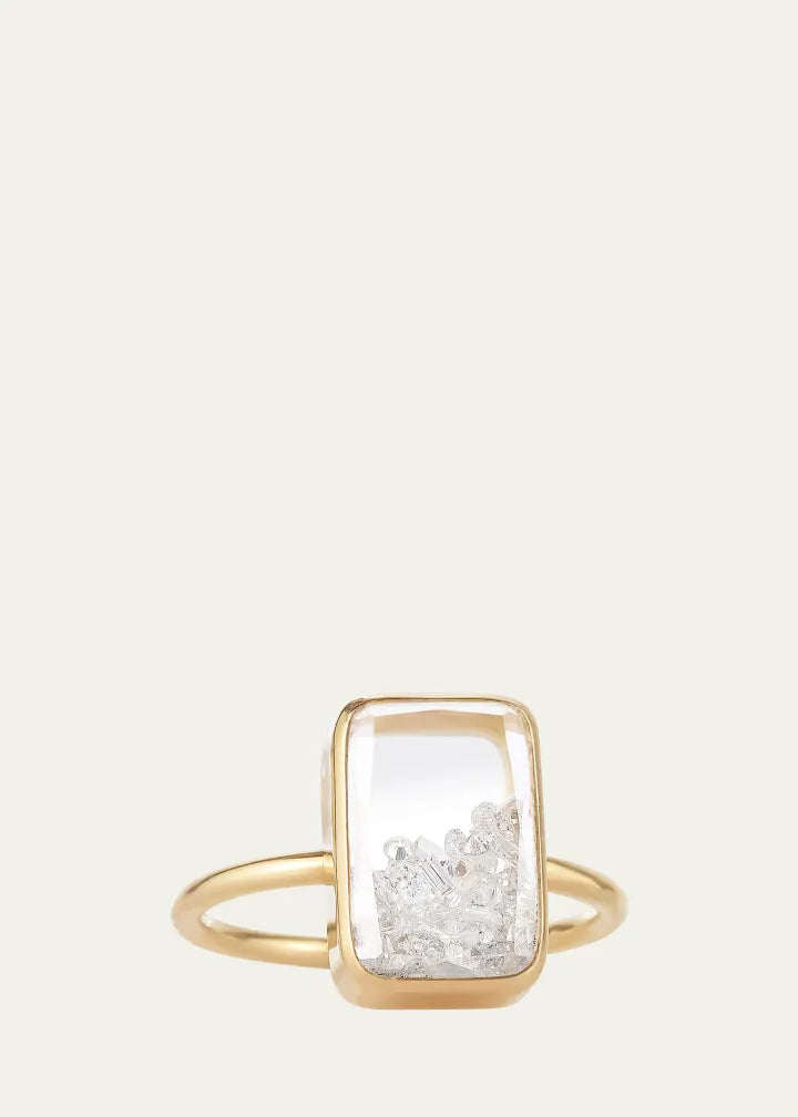 Ten Fourteen Petite Diamond Shaker Ring