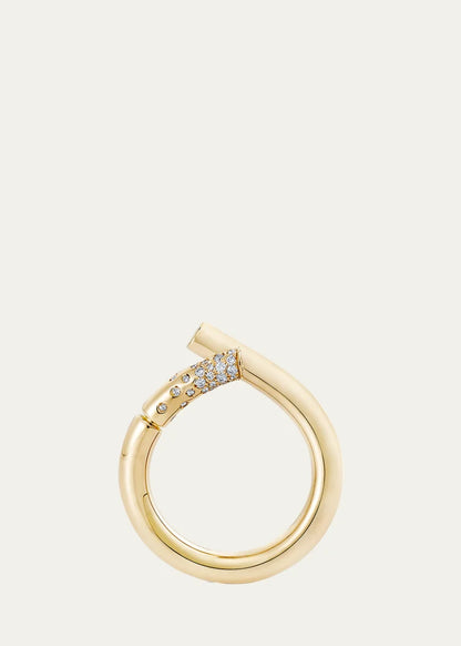 Fairmined Yellow Gold Oera Ring with Diamonds