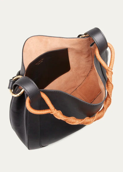 Georgia Calf Leather Hobo Bag
