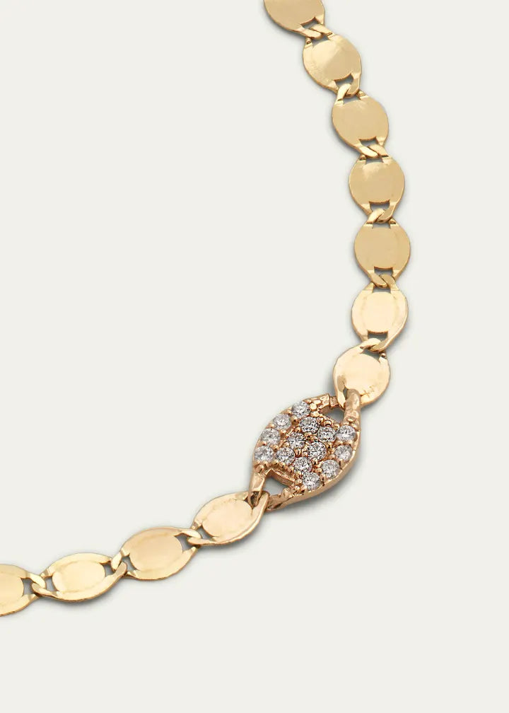 Diamond Disc Necklace