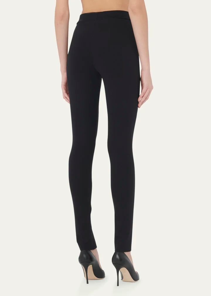 Midnight Grace Front-Slit Jersey Leggings