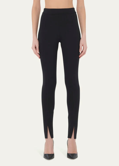 Midnight Grace Front-Slit Jersey Leggings