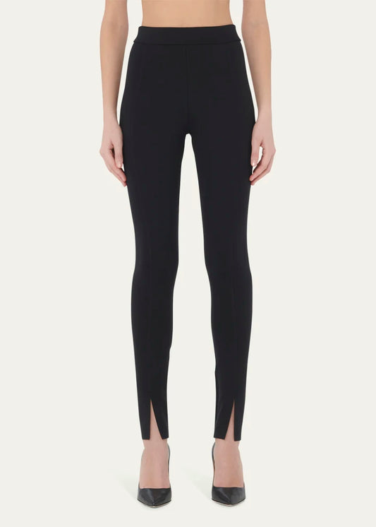 Midnight Grace Front-Slit Jersey Leggings