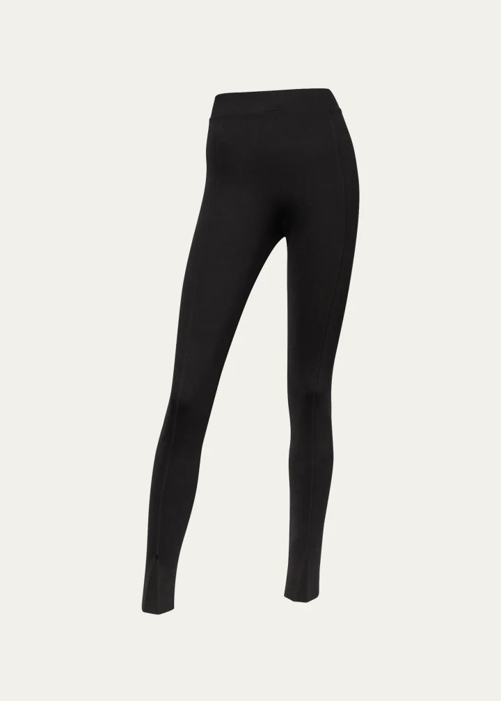 Midnight Grace Front-Slit Jersey Leggings