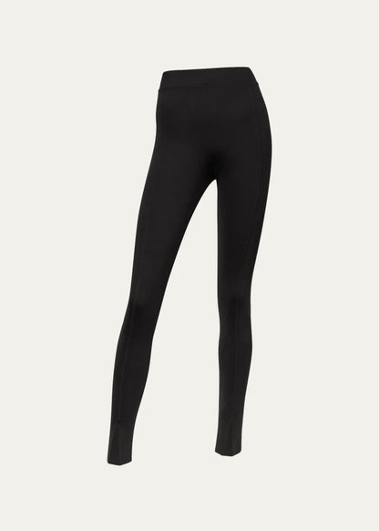 Midnight Grace Front-Slit Jersey Leggings