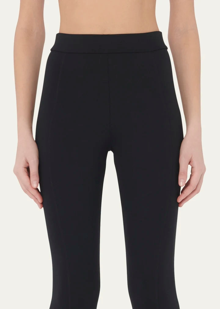 Midnight Grace Front-Slit Jersey Leggings