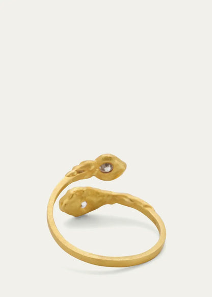 Yellow Gold Iman Duo Diamond Ring