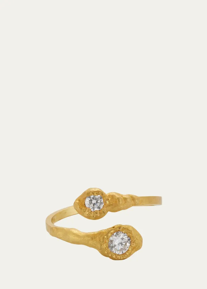 Yellow Gold Iman Duo Diamond Ring