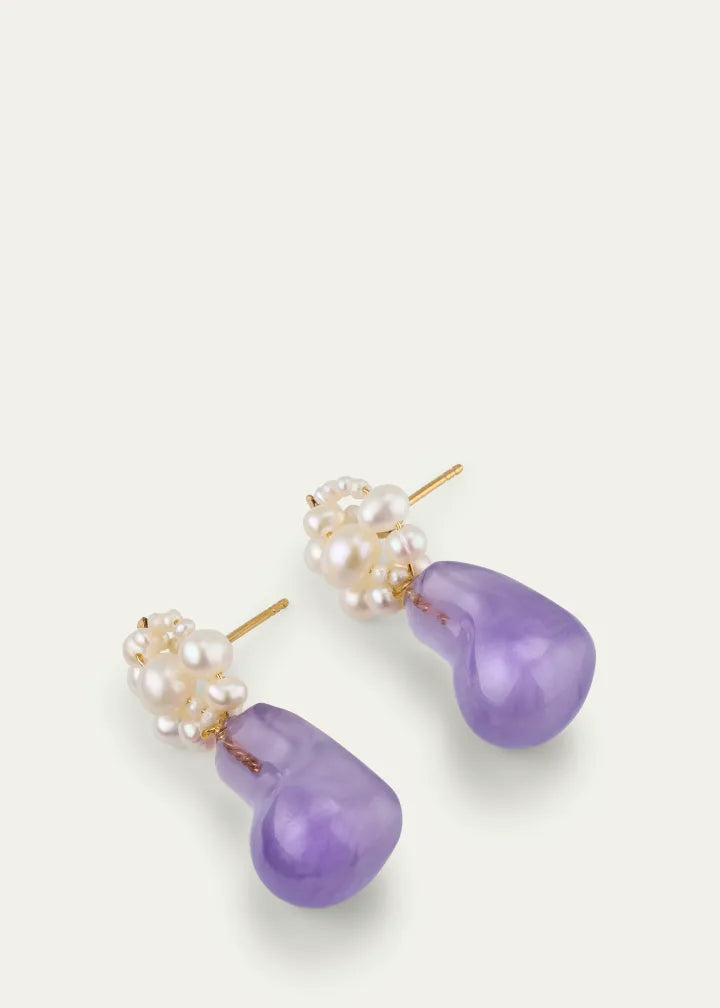 Tra‐La‐La II Earrings with Bio-Resin
