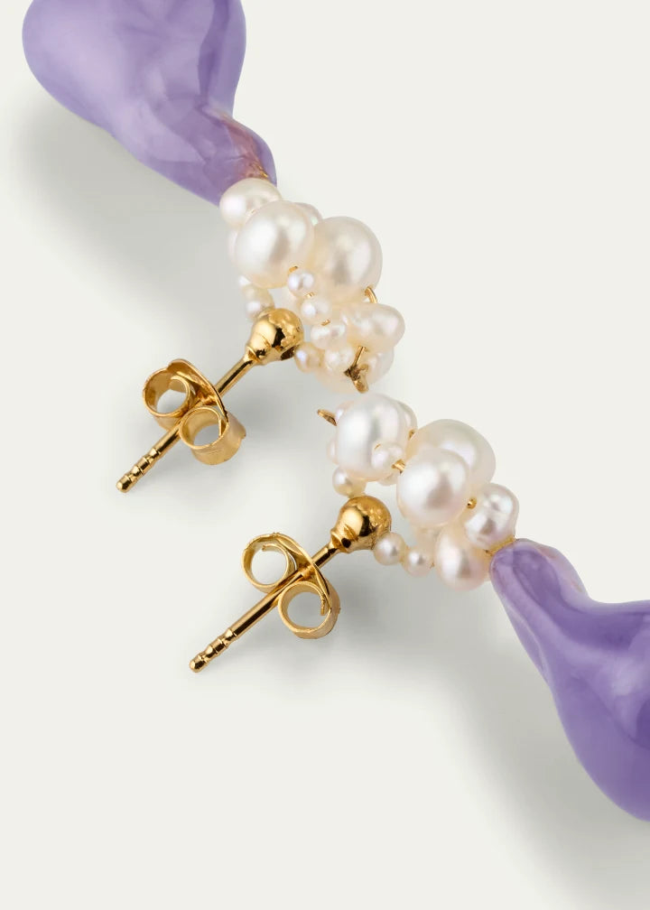 Tra‐La‐La II Earrings with Bio-Resin