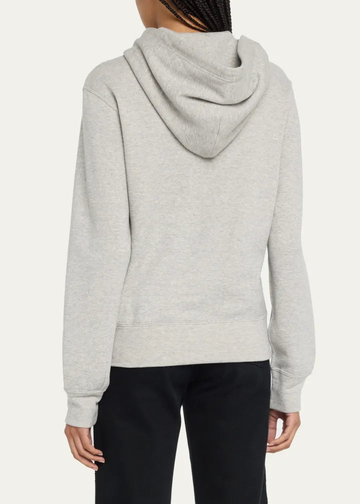 Hooded Sweatshirt with Heart Logo Detail