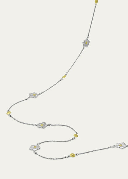 Blossoms Gardenia Long Necklace